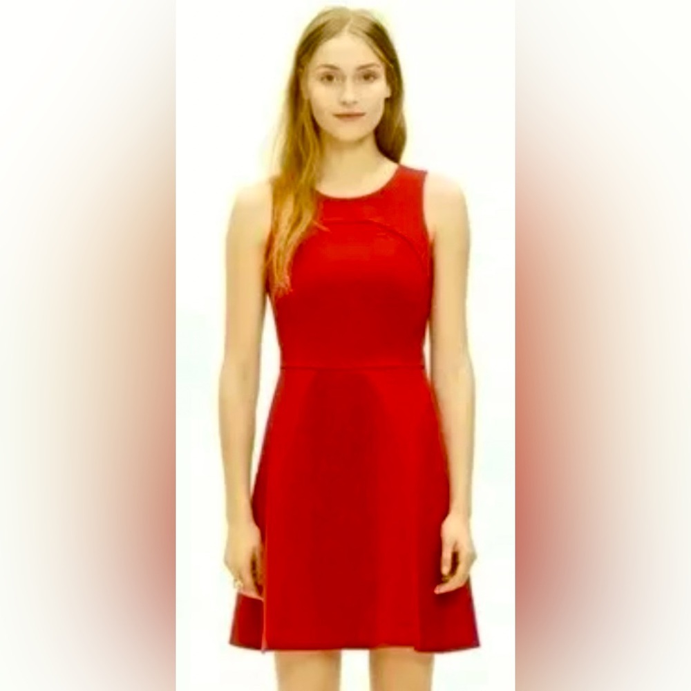 Madewell Sleeveless Amour Stretch A-line Mini Dress in Cranberry ZB3